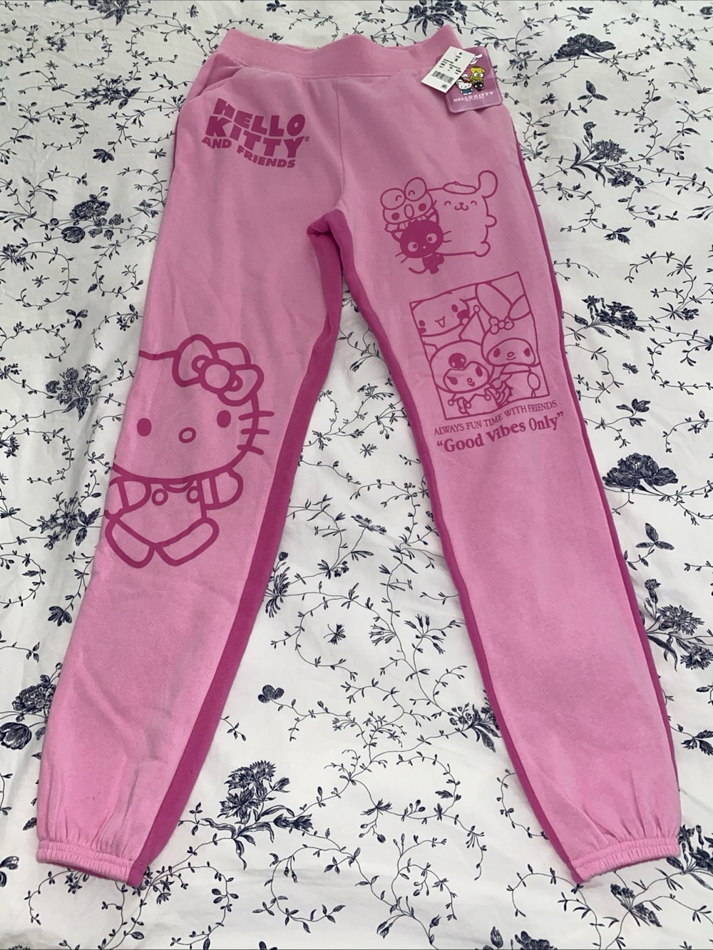 Hello Kitty Women’s Pink Graphic Jogger Pants